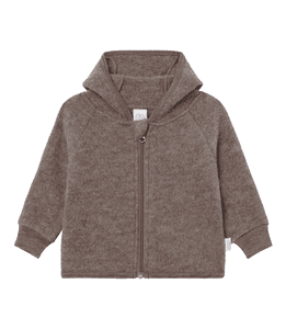 Merino Wollwalk Jacke kaelar braun