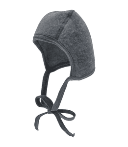 Bonnet enfant lacet kaelatig mérinos gris