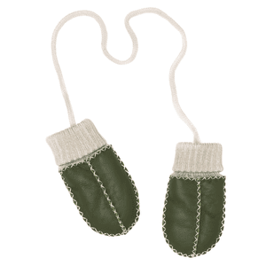 Mitaines bébé agneau haendly vert