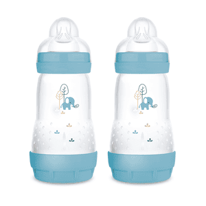 Babyflasche Easy Start Anti-Colic matt 2x 260 ml ab 0 Monaten, Elefant