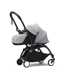 Kinderwagen  YOYO³ Gestell black inkl. 0+ Neugeborenenaufsatz Stone