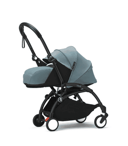 Kinderwagen  YOYO³ Gestell black inkl. 0+ Neugeborenenaufsatz Aqua