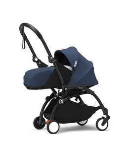 Kinderwagen  YOYO³ Gestell black inkl. 0+ Neugeborenenaufsatz Air France Blue