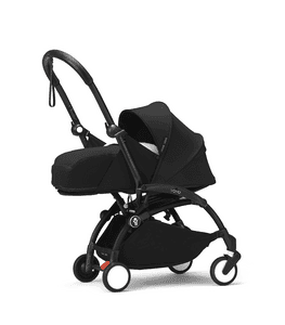 black ® YOYO³ kinderwagen frame incl. 0+ newborn reiswieg Black