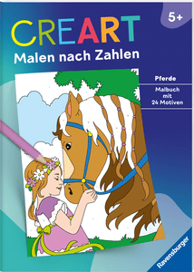 Malbuch CreArt Malen nach Zahlen - Pferde