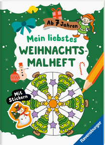 Mein liebstes Weihnachtsmalheft mit Stickern