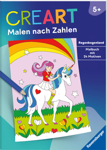 Malbuch CreArt Malen nach Zahlen - Regenbogenland