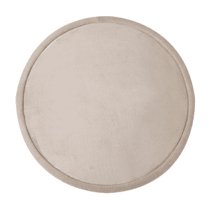 Fluwelen speelmat voor baby ⌀120 cm, beige