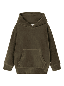 Sweat à capuche en velours côtelé Nmmnelur Tea Leaf