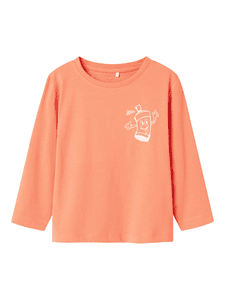 Nmmnova Fusion Coral shirt met lange mouwen