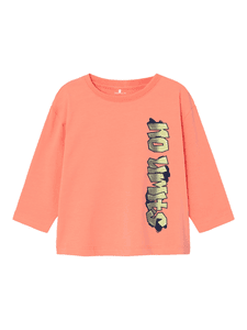 Nmmnoel Fusion Coral shirt met lange mouwen