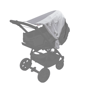 Single Zonnescherm kinderwagen PURE Grey