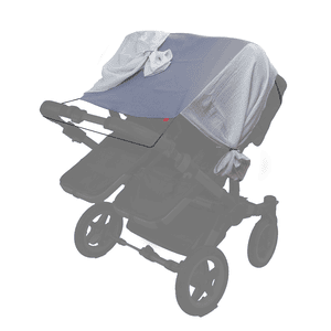 Zonnescherm kinderwagen Twins PURE grijs