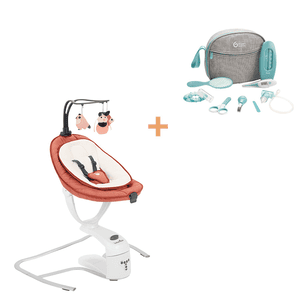 Babyschaukel Swoon Motion inkl. Gratis Babypflege-Set Smokey aqua