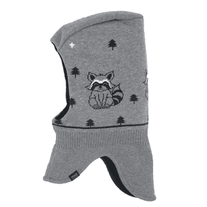 Bonnet à enfiler raton laveur gris moyen chiné