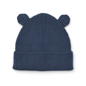 indigo  Gorro de punto Gina con orejas de oso azul