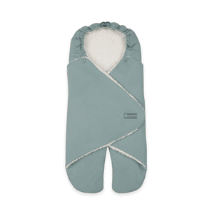 Essential emma & noah wikkeldeken met voetjes Mint