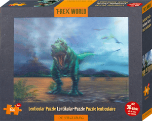 World Lentikulaarinen palapeli T-Rex - T-Rex (100 palaa)