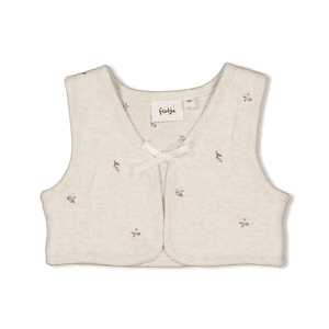 Bolero-Weste Little Rosebud Natur Melange