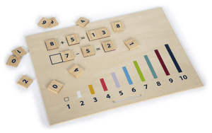 Boîte d'apprentissage Bâtonnets de calcul avec chiffres "Educate