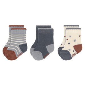 Kindersokken 3-pack Tiny Farmer blauw