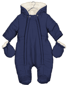 Outdoor-Overall mit Kapuze - Blau