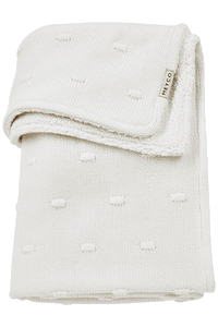 Manta de bebé Knots Teddy Offwhite 100 x 150 cm