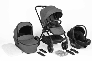 Kinderwagen 3in1 grey grey/black Frame