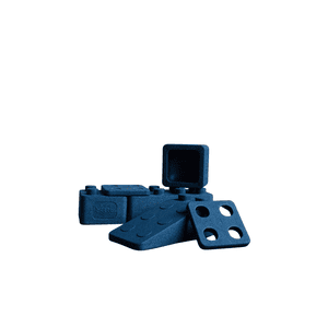 Lernbaustein Basis-Set MONOKROM 6-teilig, blau