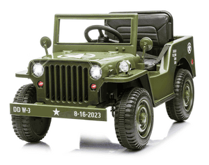 Ride-on Jeep Willys MB Army grün 12V