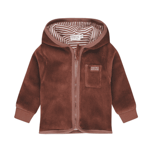 Hupullinen takki Ruskea