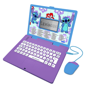 Disney Stitch tvåspråkig laptop, engelska och tyska