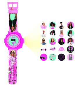 Reloj de proyección digital Barbie con 20 imágenes para proyectar