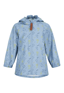 Regenjacke ungefüttert Dino blau