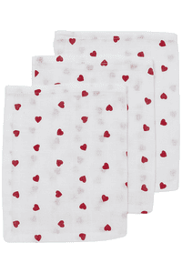 Heart Washandje 3-pack Zoet 20 x 17 cm