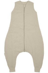 Surpyjama bébé hiver mousseline uni prélavé sand
