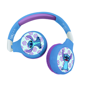 Disney Stitch 2-in-1 Bluetooth® e cavo, cuffie pieghevoli con volume sicuro