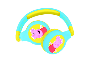 Peppa Wuz 2 v 1 s připojením Bluetooth® a kabelem, skládací sluchátka s bezpečnou hlasitostí