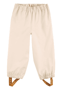 Pantalón de lluvia beige liso sin forro