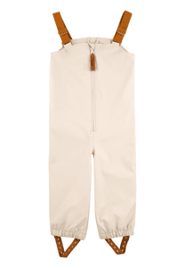 Pantalón de lluvia beige liso sin forro