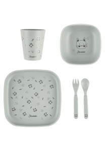 Set di stoviglie gatto Lilly, quadrato