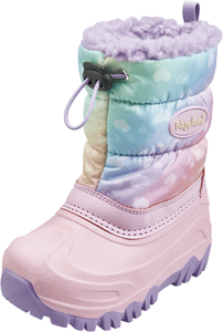 Winter-Bootie Regenbogen rosa