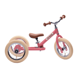 Draisienne enfant 2 roues acier rose vintage