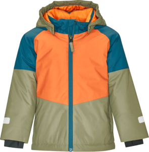 Schneejacke Color-Block petrol