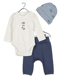 3-delat babyset Offwhite