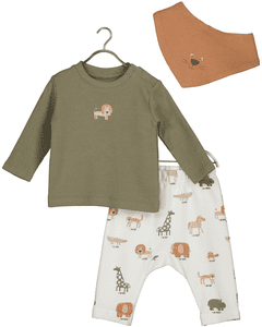 Babyset 3-delat khaki