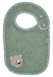 Pettorina gatto Lilly con bottone a pressione verde