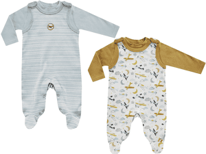 Romper zestaw 2-pack biały