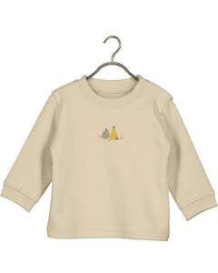 Langarmshirt Kiesel