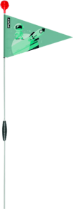 SAFETY  FLAG, modig green